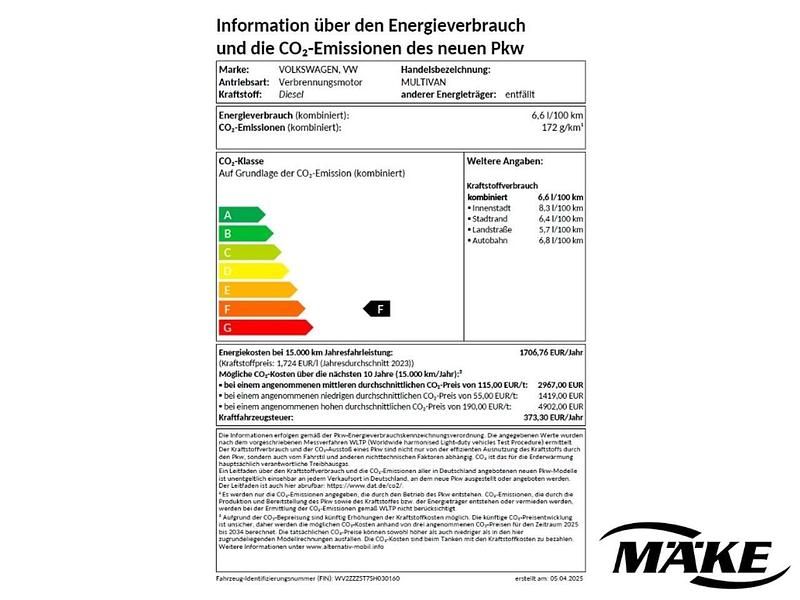 Gebraucht VW Multivan Edition 150 PS (110 kW) 2025 Grau Van