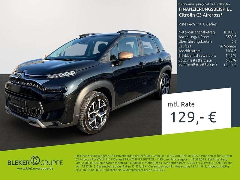 Schwarz Gebraucht 2023 Citroën C3 Aircross PureTech SUV | 13.380 € (Guter Preis) - Bild 1/3