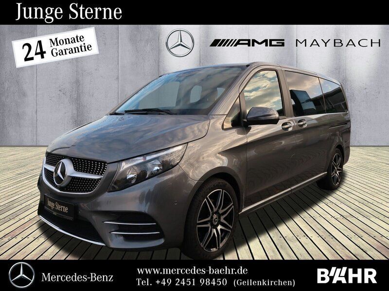 Grau Gebraucht 2021 Mercedes V300 AMG line Van / Kleinbus | 50.850 € (Guter Preis) - Bild 1/4