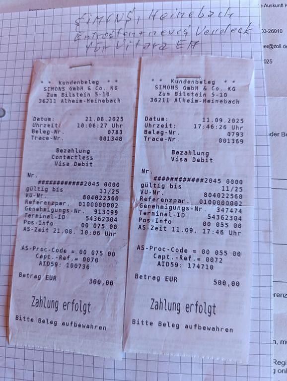 Gebraucht Suzuki Vitara 97 PS (71 kW) 1995 Schwarz Cabrio