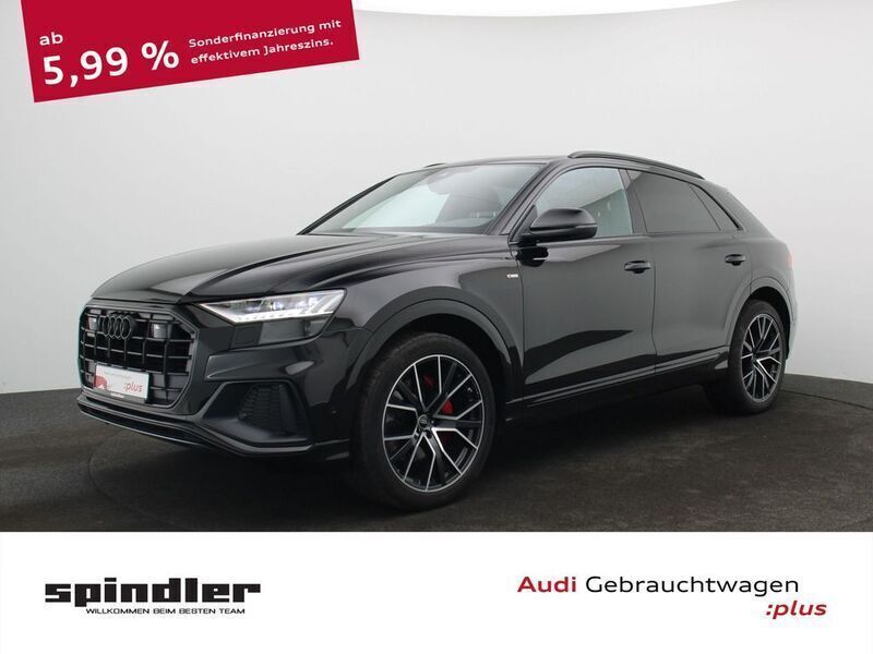 Mythosschwarz metallic Gebraucht 2022 Audi Q8 Ambiente SUV | 65.780 € (Fairer Preis) - Bild 1/4