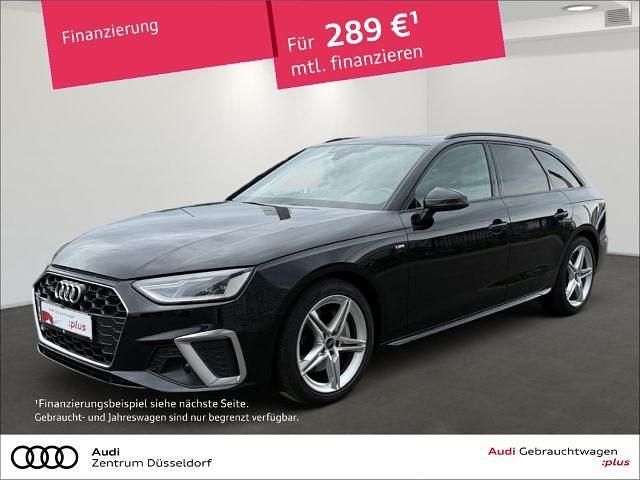 Mythosschwarz metallic Gebraucht 2022 Audi A4 S-Line Kombi | 23.850 € (Superpreis) - Bild 1/4