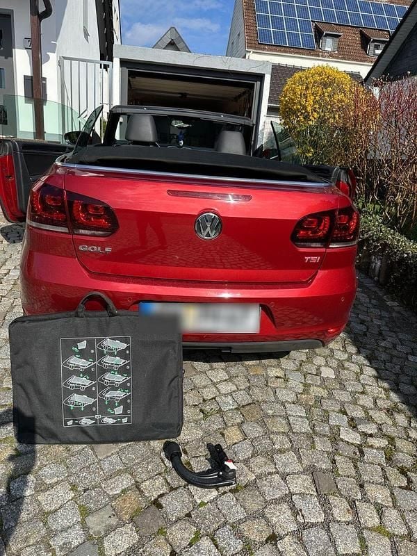 Gebraucht VW Golf Cabriolet Exclusive 160 PS (117 kW) 2012 Rot Cabrio