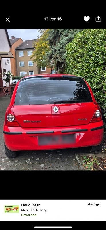 Gebraucht Renault Clio II 58 PS (42 kW) 2007 Rot Kleinwagen