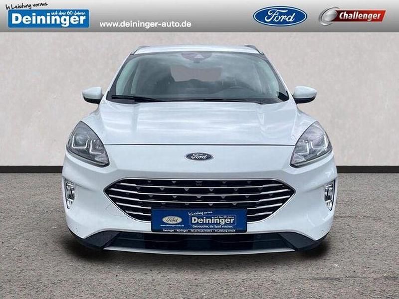 Frostweiß Gebraucht 2021 Ford Kuga Titanium SUV | 21.480 € (Fairer Preis) - Bild 1/4