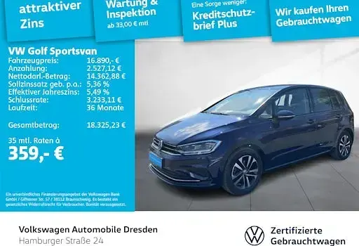 Gebraucht VW Golf United 131 PS (96 kW) 2020 Atlantik blue metallic Van / Kleinbus