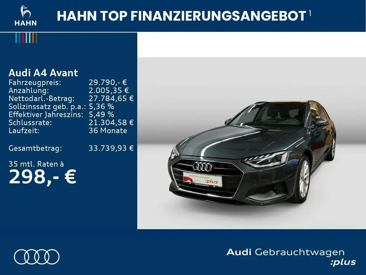 Gebraucht Audi A4 Ambiente 163 PS (119 kW) 2023 Manhattangrau metallic Kombi