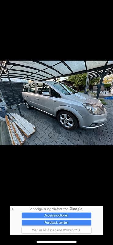 Gebraucht Opel Zafira 120 PS (88 kW) 2005 Silber Van / Kleinbus