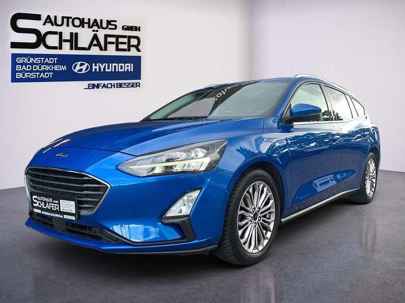 Blau Gebraucht 2021 Ford Focus Titanium X Kombi | 17.880 € (Fairer Preis) - Bild 1/4