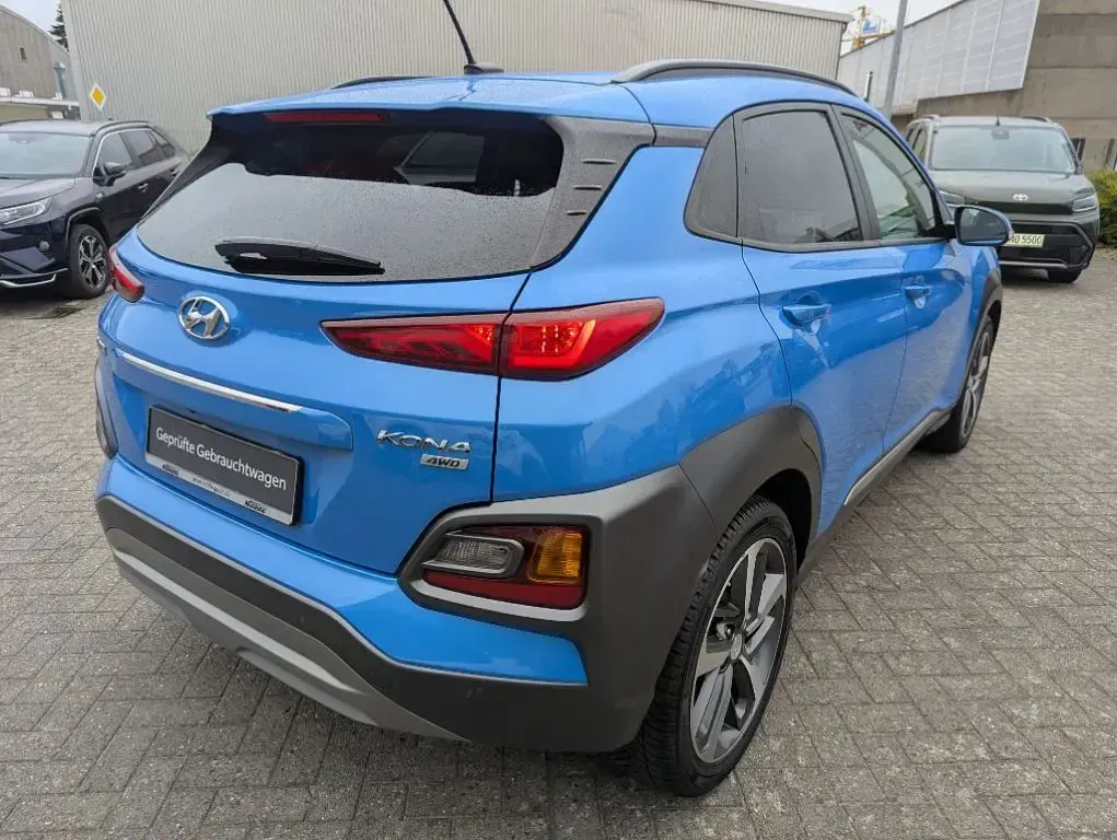 Gebraucht Hyundai Kona Premium 177 PS (130 kW) 2018 Blau SUV