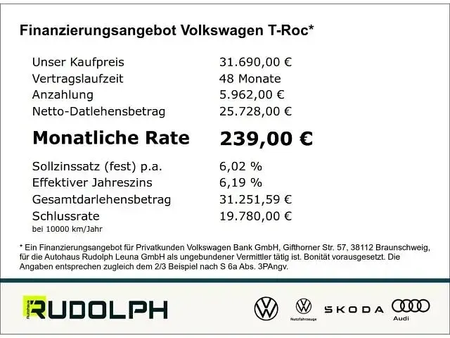 Neu VW T-Roc Life 116 PS (85 kW) 2026 SUV