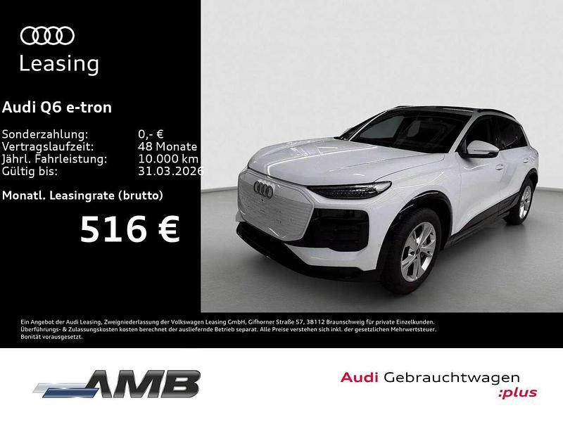 Gebraucht Audi Q6 e-tron Sport 185 kW (252 PS) 2025 Gletscherweiß metallic SUV