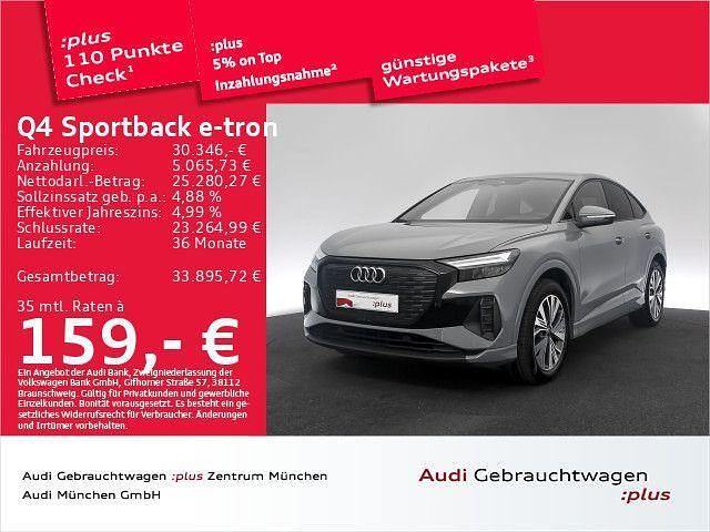 Grau Gebraucht 2022 Audi Q4 Sportback e-tron Advanced SUV | 30.346 € (Fairer Preis) - Bild 1/1
