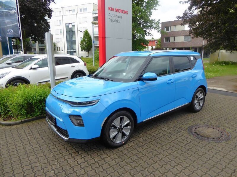 Blau Gebraucht 2023 Kia Soul EV Inspiration SUV | 27.890 € (Superpreis) - Bild 1/4