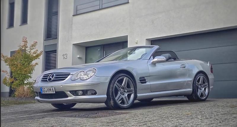 Silber Gebraucht 2002 Mercedes SL500 AMG Cabrio | 17.500 € (Superpreis) - Bild 1/4