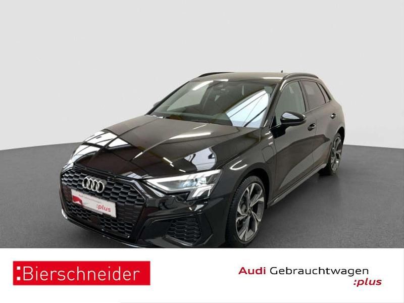 Mythosschwarz Gebraucht 2023 Audi A3 e-tron S-Line Kleinwagen | 33.550 € (Teuer) - Bild 1/3
