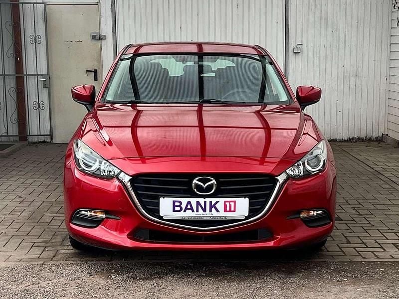 Gebraucht Mazda 3 101 PS (74 kW) 2017 Rubinrot metallic Limousine