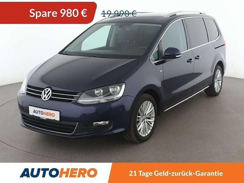 Blau Gebraucht 2015 VW Sharan Cup Van / Kleinbus | 19.010 € (Guter Preis) - Bild 1/3
