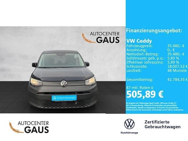 Gebraucht VW Caddy Basis 102 PS (75 kW) 2025 Schwarz Van / Kleinbus