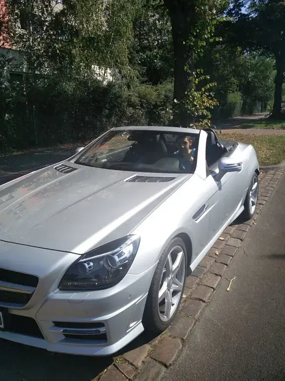 Gebraucht Mercedes SLK250 204 PS (150 kW) 2016 Silber Cabrio