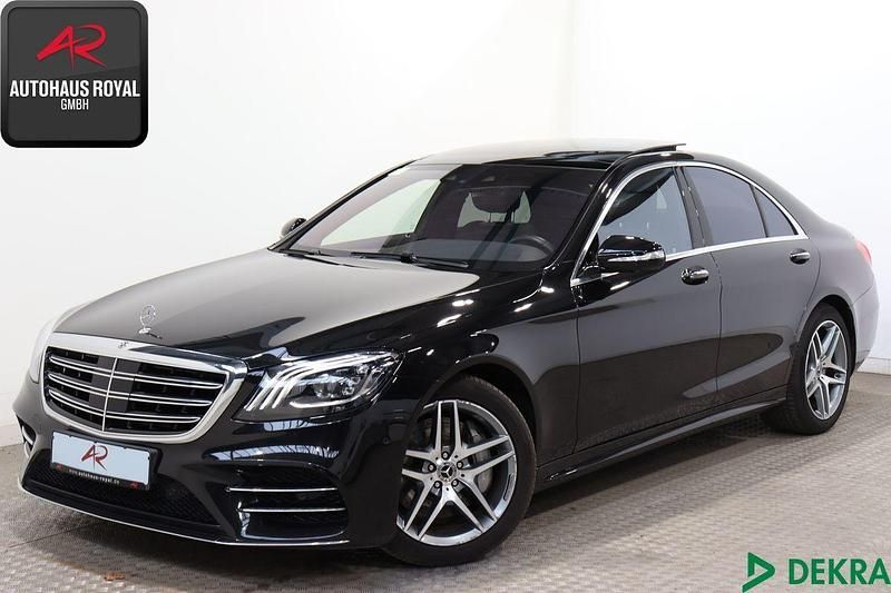 Schwarz (metallic) Gebraucht 2018 Mercedes S450 AMG Limousine | 46.880 € (Guter Preis) - Bild 1/4