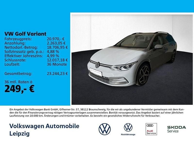 Grau Gebraucht 2021 VW Golf VIII Style Kombi | 20.970 € (Fairer Preis) - Bild 1/3