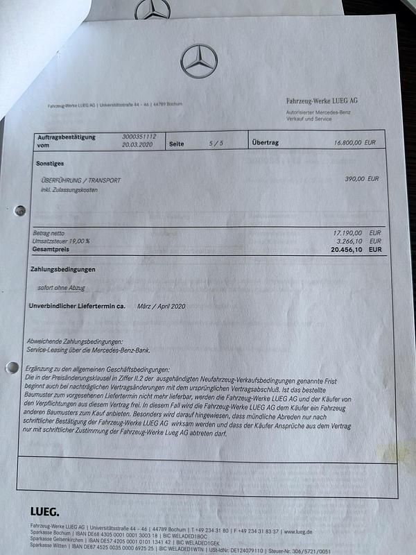 Gebraucht Mercedes Citan 108 85 PS (62 kW) 2020 Weiß Van / Kleinbus