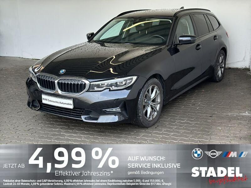 Schwarz Gebraucht 2021 BMW 320 Sport Line Kombi | 26.849 € (Fairer Preis) - Bild 1/4