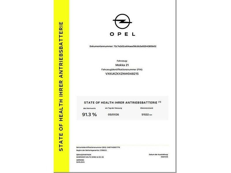 Gebraucht Opel Mokka-e Elegance 100 kW (136 PS) 2022 Schwarz SUV