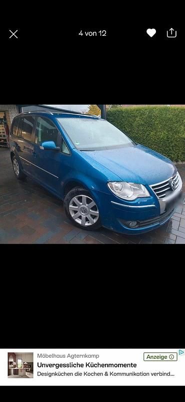 Gebraucht VW Touran 140 PS (102 kW) 2007 Blau Van / Kleinbus