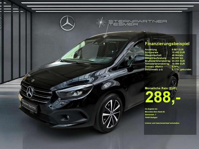 Loparitschwarz metallic Gebraucht 2022 Mercedes T180 Progressive Van / Kleinbus | 26.666 € (Fairer Preis) - Bild 1/3