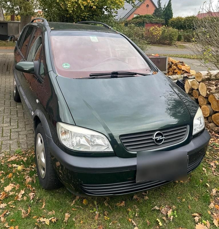 Grün Gebraucht 2002 Opel Zafira Van / Kleinbus | 400 € (Superpreis) - Bild 1/4