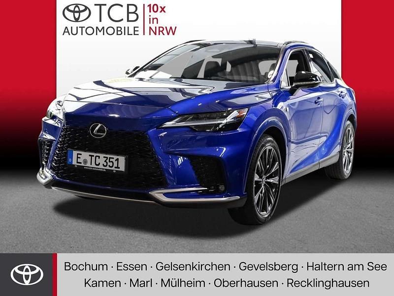 Flammblau Gebraucht 2024 Lexus RX350h Sport Design Packet SUV | 67.887 € - Bild 1/4