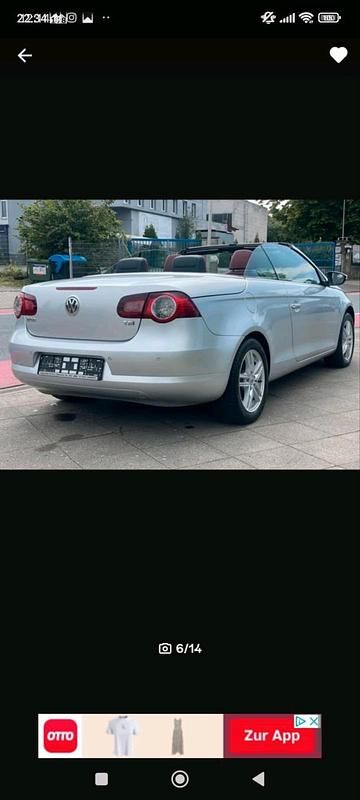 Gebraucht VW Eos 2009 Silber Cabrio