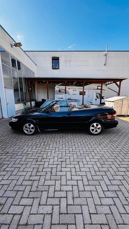 Blau Gebraucht 2002 Saab 9-3 Cabriolet Cabrio | 3.650 € (Superpreis) - Bild 1/4