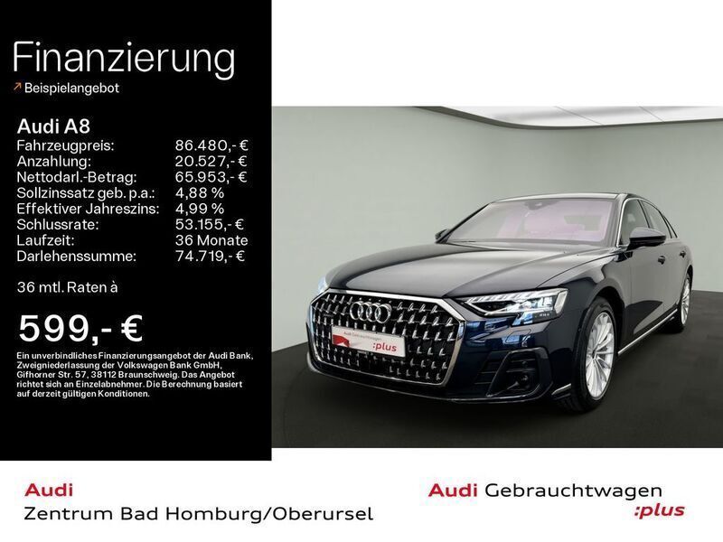 Blau Gebraucht 2024 Audi A8 Limousine | 86.480 € (Teuer) - Bild 1/4