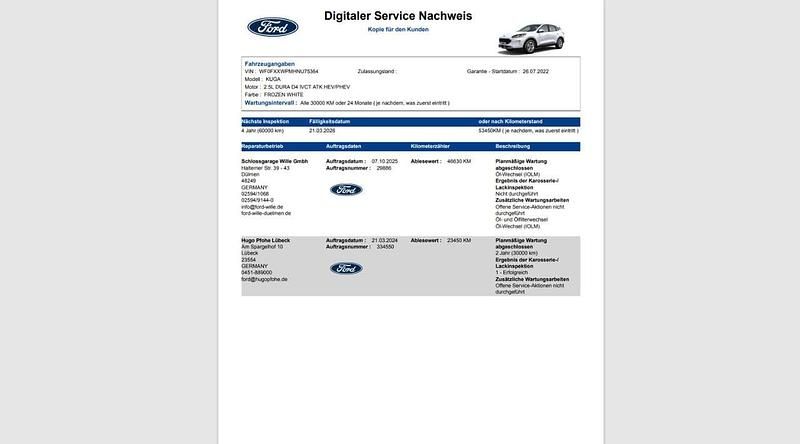 Gebraucht Ford Kuga Cool & Connect 224 PS (164 kW) 2022 Frostweiß SUV