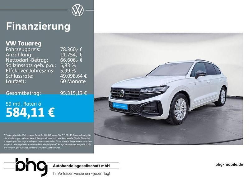 Weiß Gebraucht 2024 VW Touareg R-line SUV | 78.360 € (Teuer) - Bild 1/4