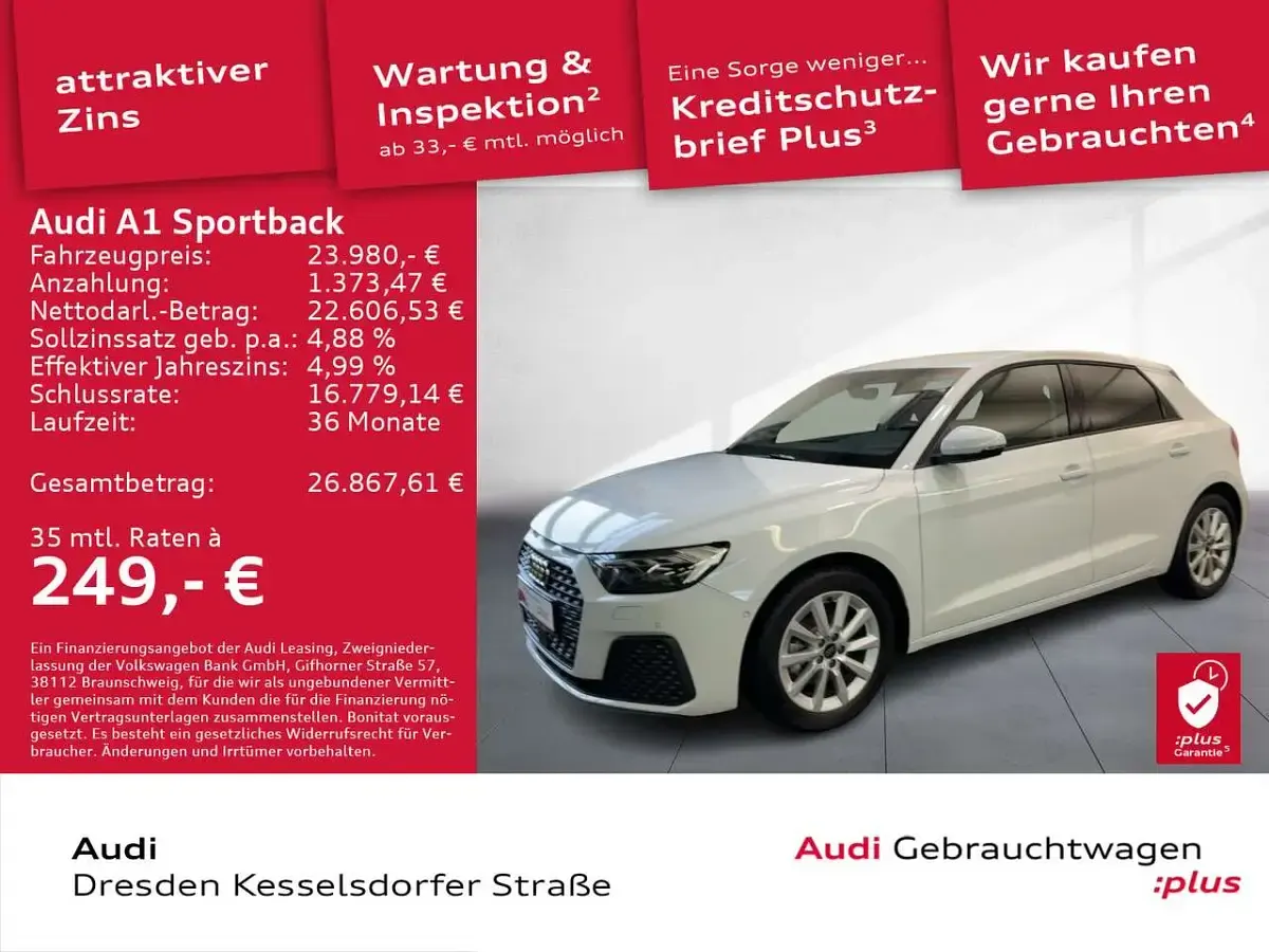 Gebraucht Audi A1 150 PS (110 kW) 2024 Gletscherweiß metallic SUV