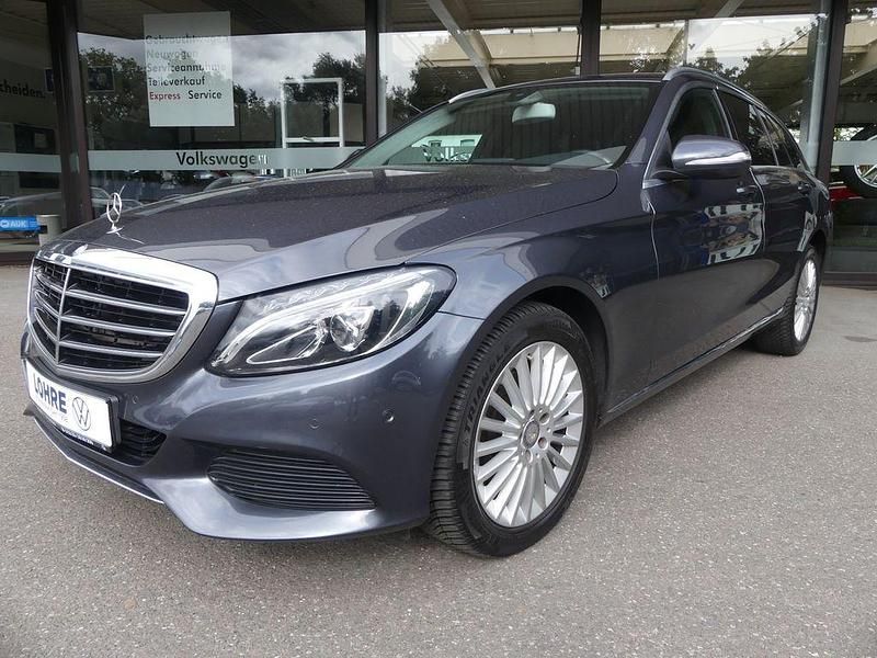 Grau Gebraucht 2015 Mercedes C200 Kombi | 14.920 € (Teuer) - Bild 1/4