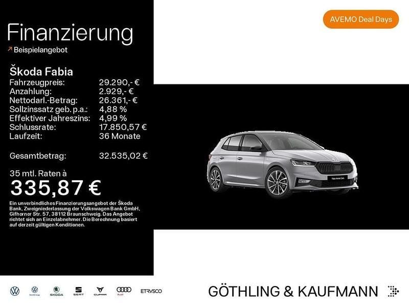 Silber Gebraucht 2025 Skoda 110 R Monte Carlo Limousine | 21.990 € (Superpreis) - Bild 1/4