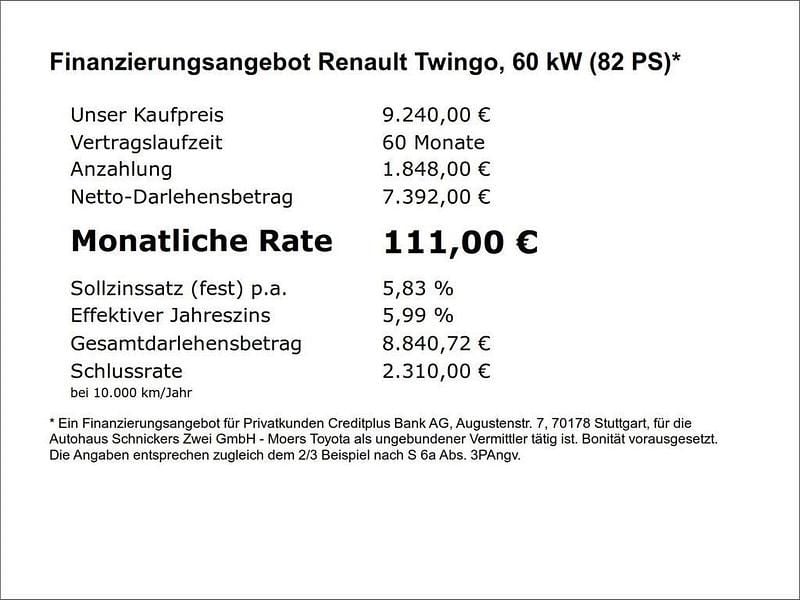 Gebraucht Renault Twingo Vibes 60 kW (82 PS) 2021 Sternenschwarz Kleinwagen