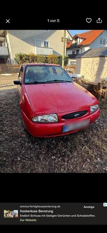 Rot Gebraucht 2000 Ford Fiesta Kleinwagen | 900 € (Guter Preis) - Bild 1/4