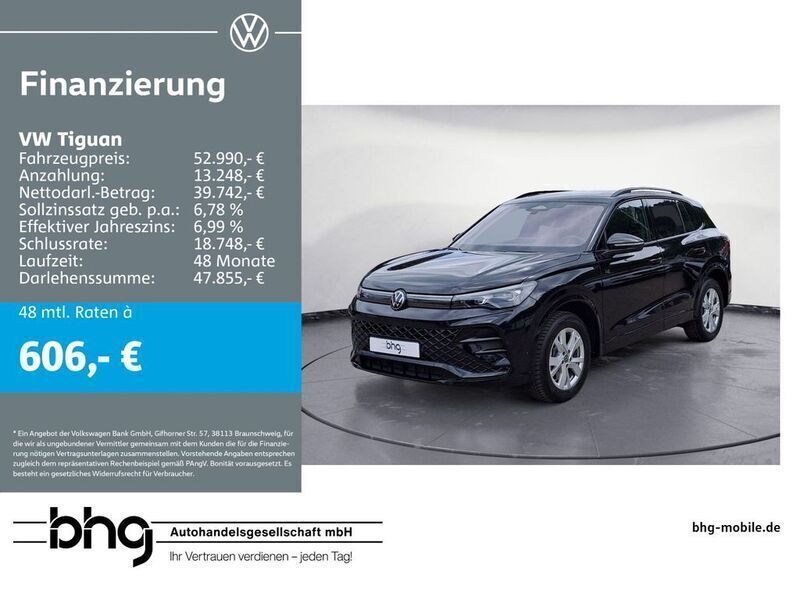 Schwarz Gebraucht 2024 VW Tiguan R-line SUV | 52.990 € (Guter Preis) - Bild 1/4