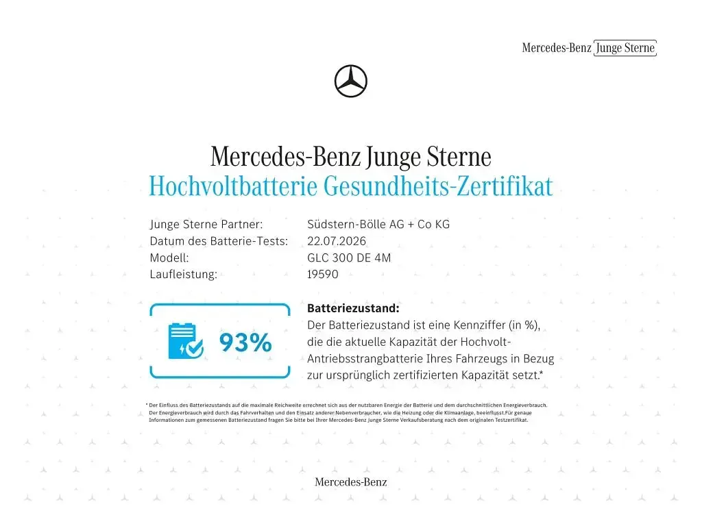 Gebraucht Mercedes GLC300de AMG 333 PS (244 kW) 2025 Schwarz Coupé