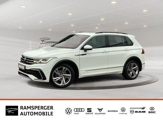 Weiß (pure white) Gebraucht 2023 VW Tiguan R-line SUV | 29.490 € (Superpreis) - Bild 1/4