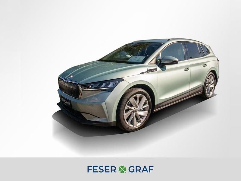 Arctic silber metallic Gebraucht 2021 Skoda Enyaq iV Suite SUV | 24.680 € (Fairer Preis) - Bild 1/4