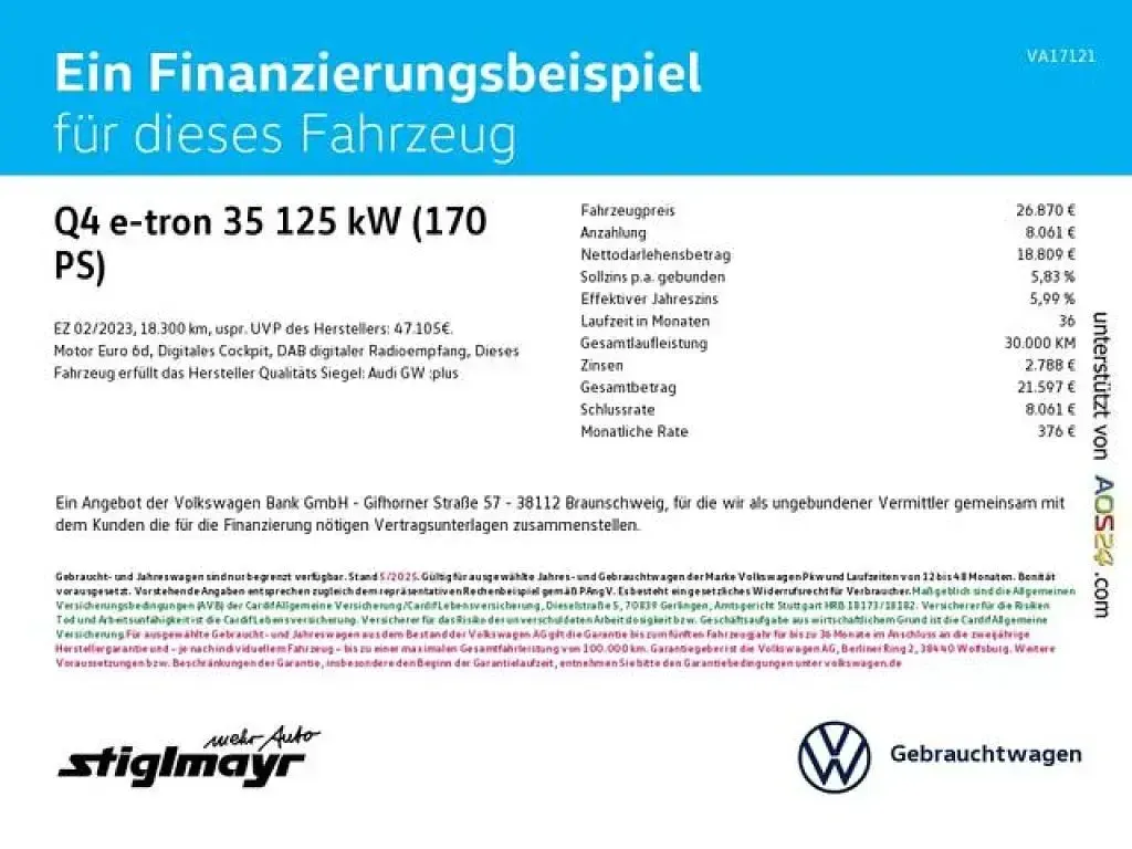 Brugt Audi e-tron 125 kW (170 HK) 2023 Blå SUV