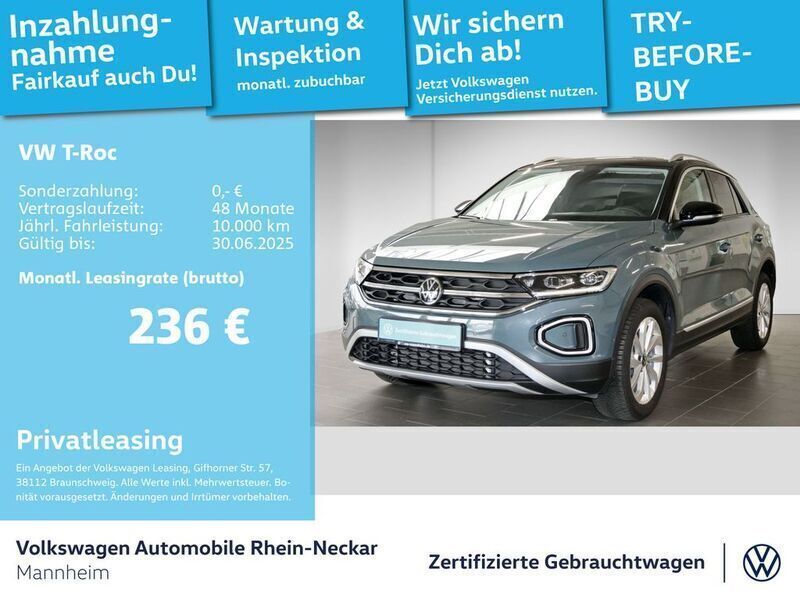 Petroleum blue metallic Gebraucht 2024 VW T-Roc Style SUV | 28.492 € (Fairer Preis) - Bild 1/2