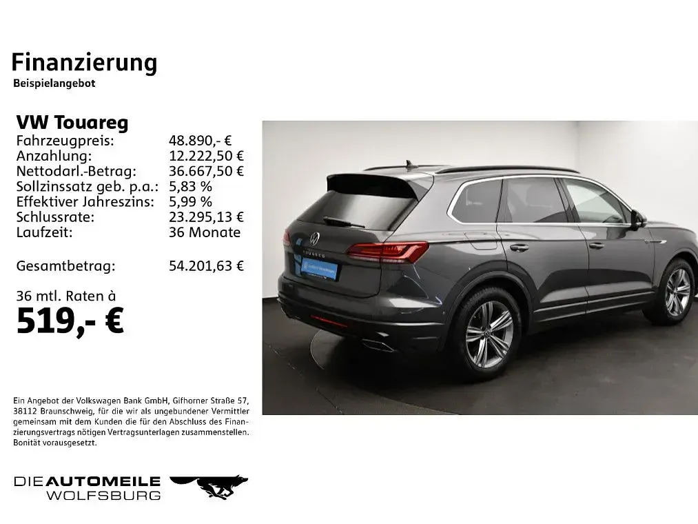 Gebraucht VW Touareg R-line 231 PS (169 kW) 2023 Siliziumgrau metallic SUV